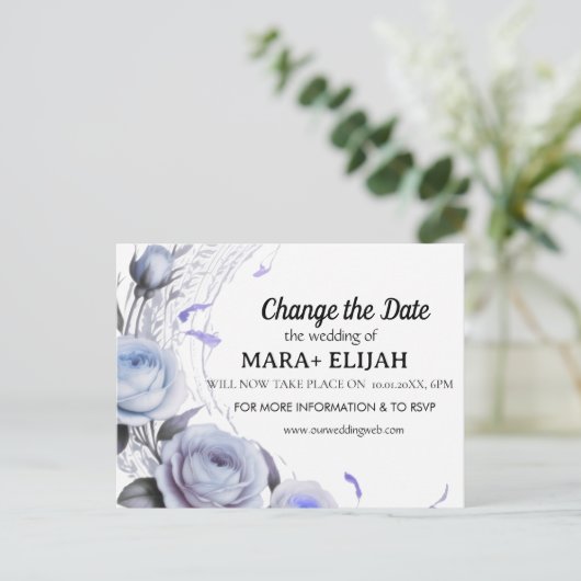 Élégant Modifier la carte Mariage date (Debout devant)