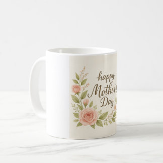 Elegant Moederdag bloemontwerp Koffiemok