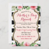 Elegant Moederdag Brunch Invitation Flat Card Kaart (Voorkant)
