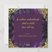 Elegant Moederdag Feestdagenkaart (Achterkant)