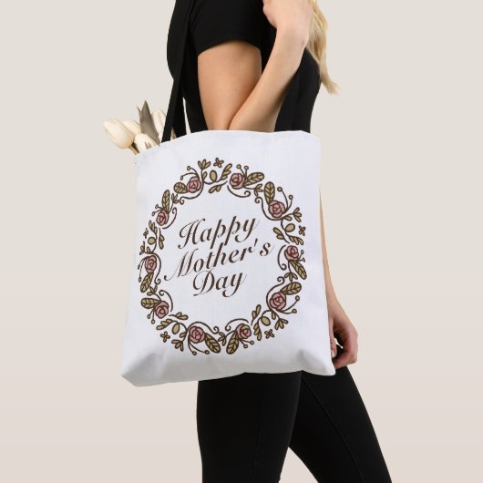 Elegant Moederdag Floral Wreath | CANVAS TAS (Dichtbij)