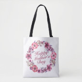Elegant Moederdag Floral Wreath Canvas tas (Voorkant)