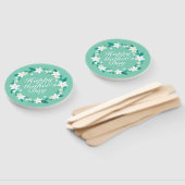 Elegant Moederdag Floral Wreath | Hand Fan Handwaaier (Niet-gemonteerd)