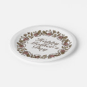 Elegant Moederdag Floral Wreath | Papieren Bord (Gekanteld)