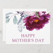 Elegant Moederdag Waterverf Floral (Voorkant / Achterkant)