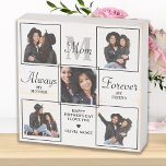 Élégant MOM Personnalisé Monogramme 5 Photo Collag<br><div class="desc">Surprenez maman cette journée de mère avec un 5 photo unique poème mère et monogramme en bois signe boîte. "Always My Mother, Forever My Friend" Personnalisez cette plaque de maman avec photos, message et nom favoris. Visitez notre collection pour les meilleurs cadeaux de la mère de jour et cadeaux de...</div>