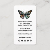Elegant Monarch Butterfly CUSTOM Price Hang Tag Visitekaartje (Achterkant)