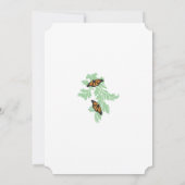 Elégant Monarque Papillon Mariage Invitations (Dos)