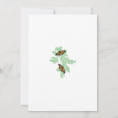 Elégant Monarque Papillon Mariage Invitations (Dos)