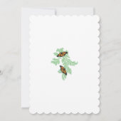 Elégant Monarque Papillon Mariage Invitations (Dos)