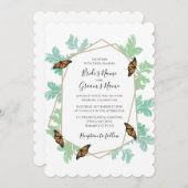 Elégant Monarque Papillon Mariage Invitations (Devant / Derrière)