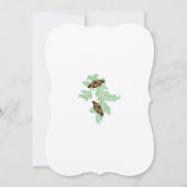Elégant Monarque Papillon Mariage Invitations (Dos)
