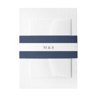 Elegant Monochromatische Blauw Gepersonaliseerd
