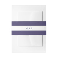 Elegant Monochromatische Paarse Gepersonaliseerd