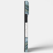 Elegant monochrome marmer patroon modern esthetisc Case-Mate iPhone case (Achterkant / Rechts)