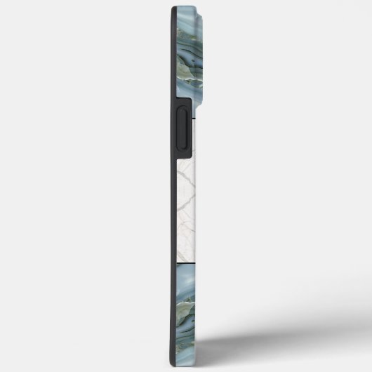 Elegant monochrome marmer patroon modern esthetisc Case-Mate iPhone case (Achterkant / Rechts)