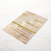 Elégant Monochrome Or Invitation (Rotation)