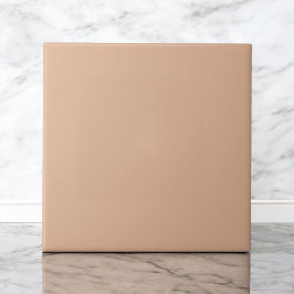 Elegant monochroom zacht Sinaasappel modern minima Tegeltje