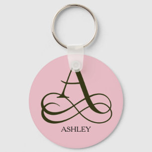Elegant Monogram A Sleutelhanger