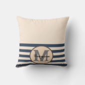 Elegant Monogram Babyshower Gift Baby slabbetje Kussen (Achterkant)