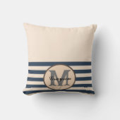 Elegant Monogram Babyshower Gift Baby slabbetje Kussen (Voorkant)