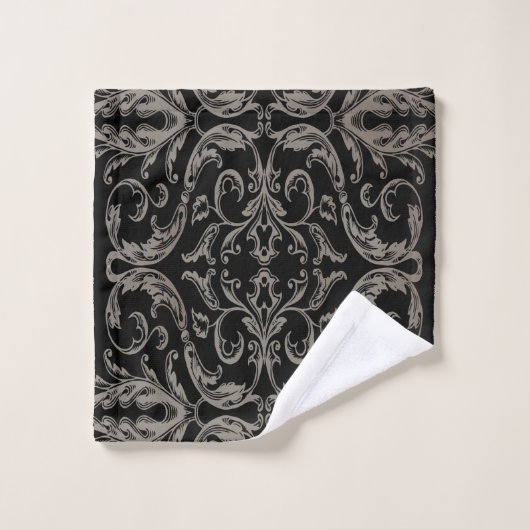 Elegant monogram Badkamer Handdoek Set (Wasdoekje)