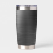 Elegant Monogram Black Geïsoleerde Drinkbeker (Achterkant)