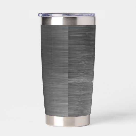 Elegant Monogram Black Geïsoleerde Drinkbeker (Rechts)