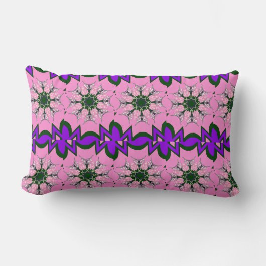 Elegant monogram Bloom: Prachtig persoonlijk motie Kussen (Voorkant)