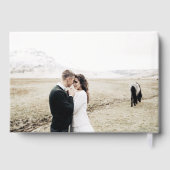 Élégant Monogram Botanical Crest Mariage photo (Verso)