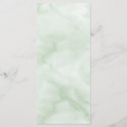 Elegant Monogram Botanisch Wreath Weddenschap Menu (Achterkant)