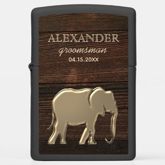 Elegant Monogram Bruidsjonker Cadeau (Voorkant)