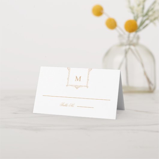 Elegant Monogram Bruiloft (Voorkant)