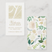 Elegant Monogram Calling Cards Contactkaartje (Voorkant / Achterkant)