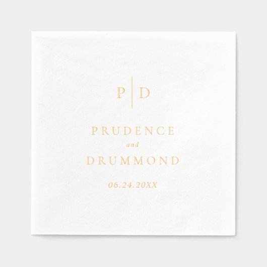 Elegant Monogram Classic Wedding (Recto)