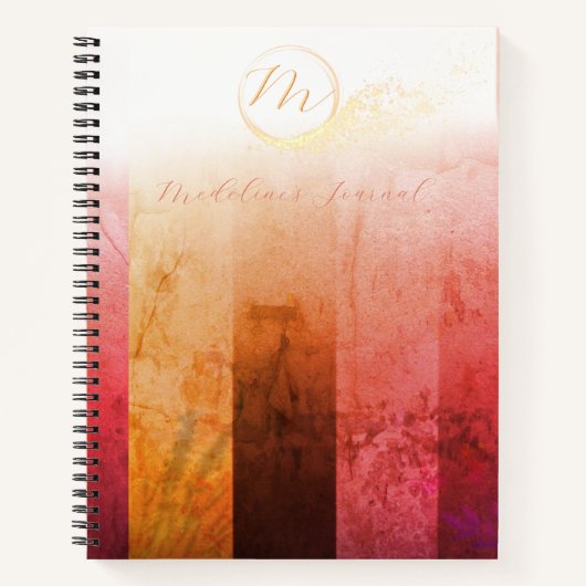 Élégant Monogram Colorblock Iridescente Carnet (Devant)