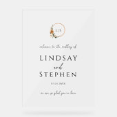 Elegant Monogram Copper Earthy Botanical Wedding (Recto)