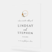 Elegant Monogram Copper Earthy Botanical Wedding (Angle)