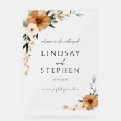 Elegant Monogram Copper Earthy White Wedding (Recto)