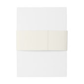 Elegant Monogram Crest Ivory Wedding  Uitnodigingen Wikkel (Achterkant Voorbeeld)