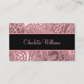 Elegant Monogram Dames Contact Kaarten Visitekaartje (Voorkant)