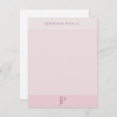 Elegant Monogram Eenvoudige Moderne Sjabloon Flat (Voorkant / Achterkant)