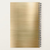 Élégant Monogram Faux Gold Travel (Dos)