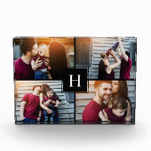 Elegant Monogram Foto Collage (Voorkant)