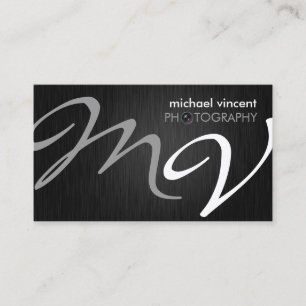 Elegant Monogram Fotografie Visitekaartje