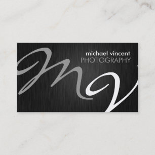 Elegant Monogram Fotografie Visitekaartje