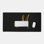 Élégant Monogram Gold Black (Clavier et souris)