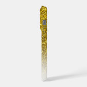 Élégant Monogram Gold Parties scintillant Ombre Pr (Côté gauche)