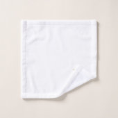 Elegant Monogram Gold Script Naam Bad Handdoek (Wasdoekje)