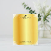 Elegant Monogram Gold Sjabloon Moderne Professiona (Staand voorkant)